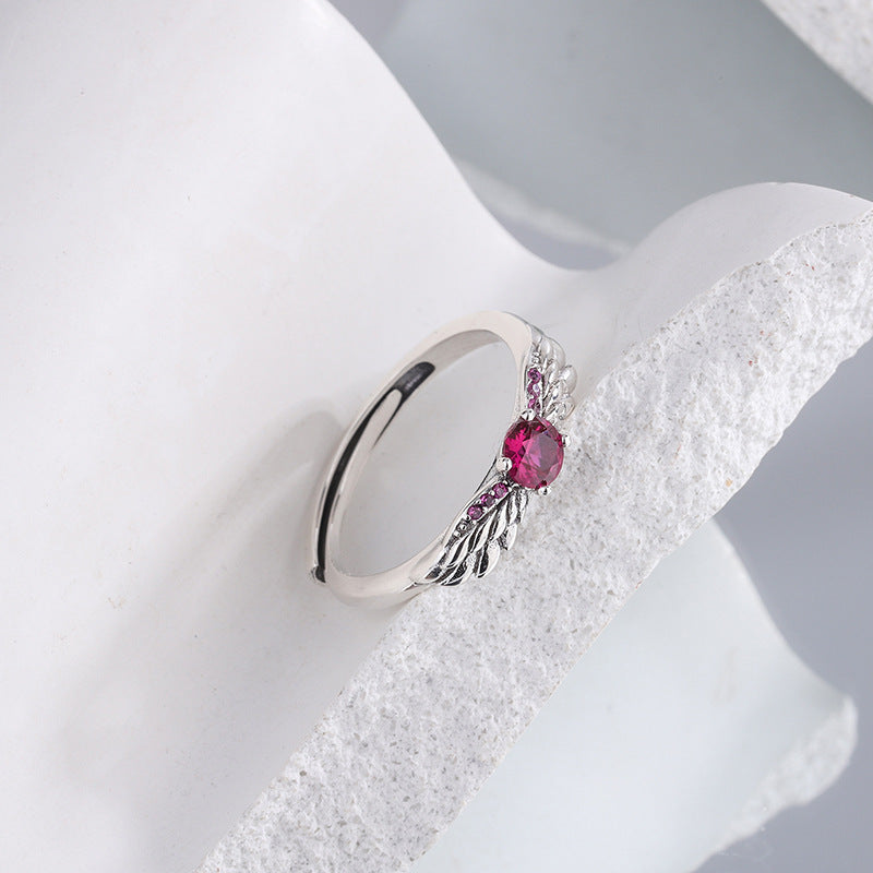 Angel Wing Silver Ring