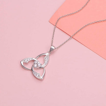 Astra Triangle Silver Necklace