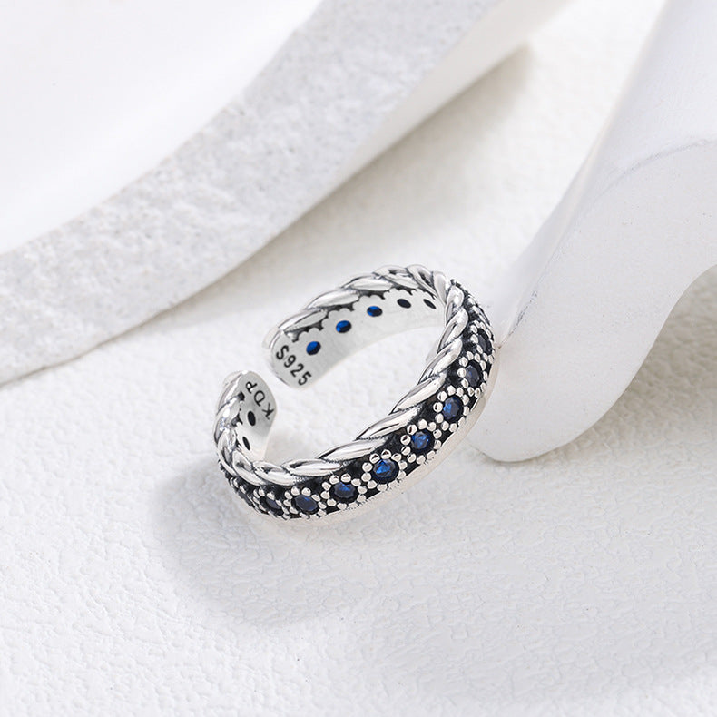 Minimal Worn Texture Ring