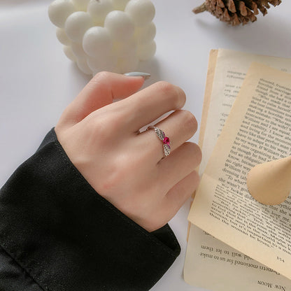 Angel Wing Silver Ring