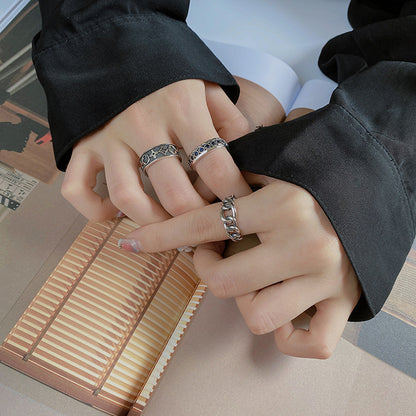 Minimal Worn Texture Ring