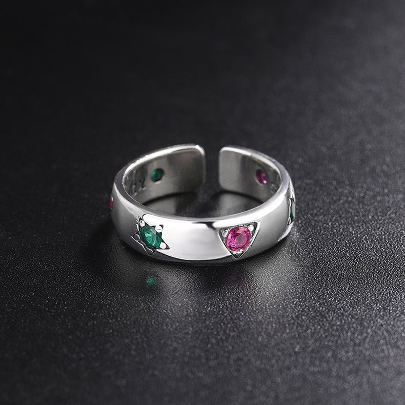 Celestial Star Triangle Ring