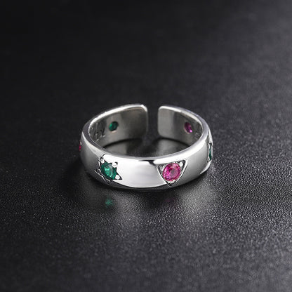 Celestial Star Triangle Ring