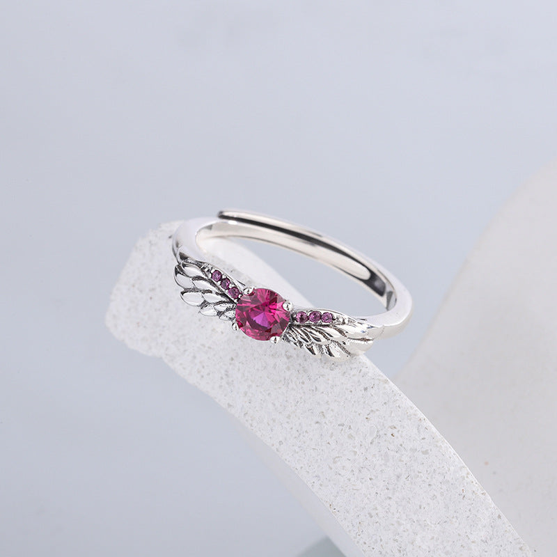 Angel Wing Silver Ring