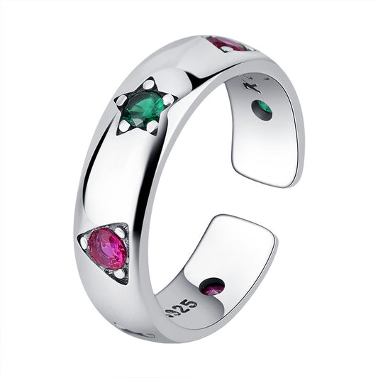 Celestial Star Triangle Ring