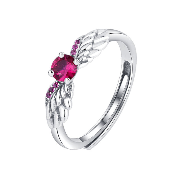 Angel Wing Silver Ring