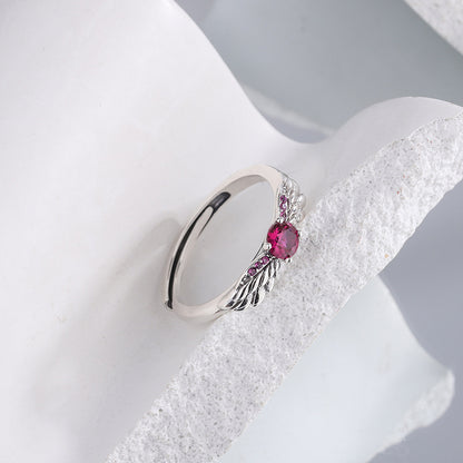 Angel Wing Silver Ring