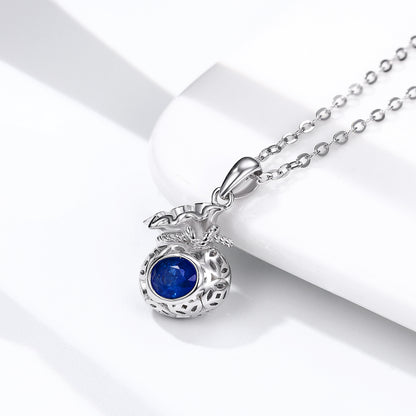 Sapphire Blessing Pendant Necklace