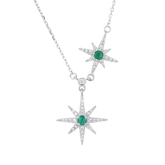 Emerald Star Glow Necklace