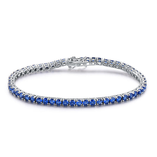 Sapphire Drop Tennis Bracelet
